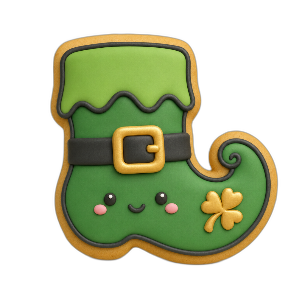 Irish Boot cookie cutter, 3D-printed in pink PLA