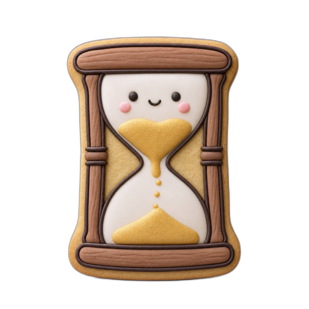 Hourglass cookie cutter, 3D-printed in pink PLA